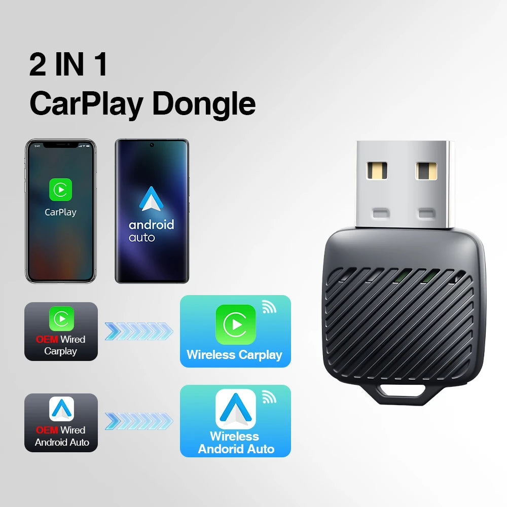Wireless CarPlay Adapter – Plug and Play Dongle for OEM Wired Systems