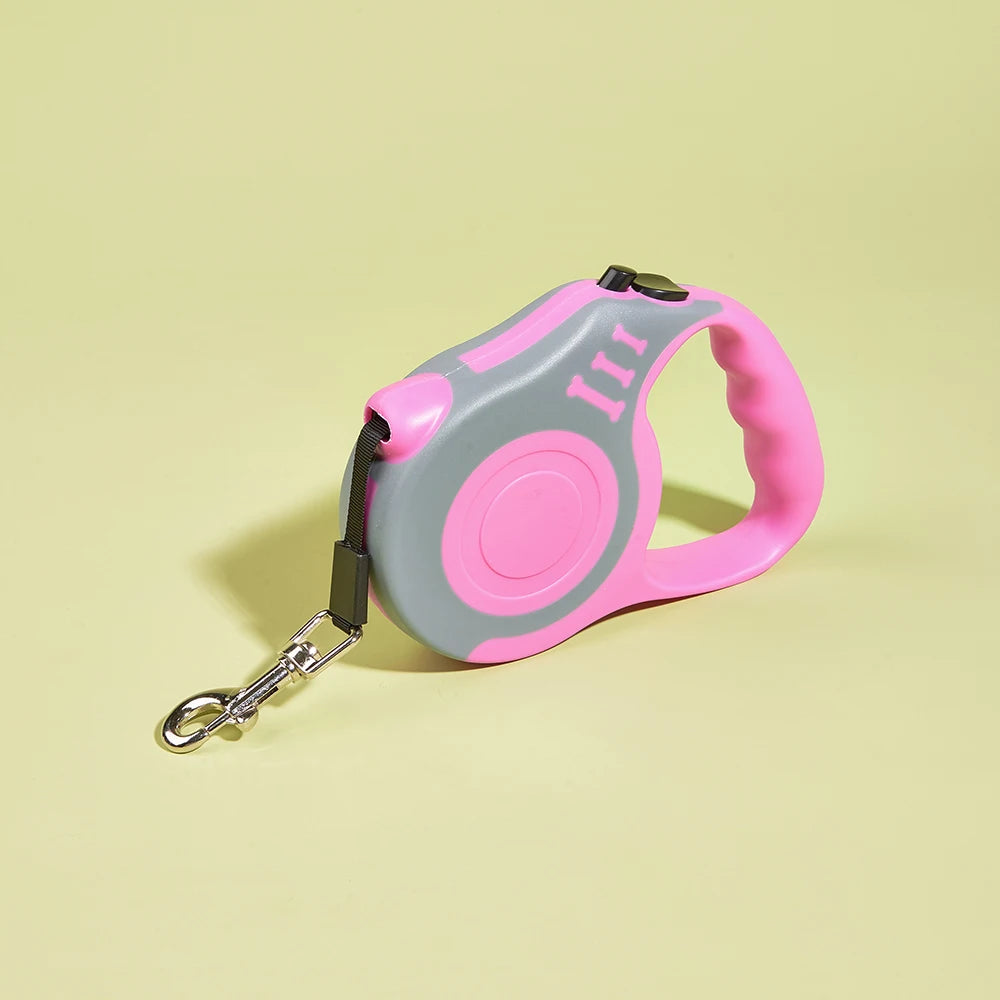 Retractable Nylon Dog Leash – Durable Automatic Lead for Small to Large Pets