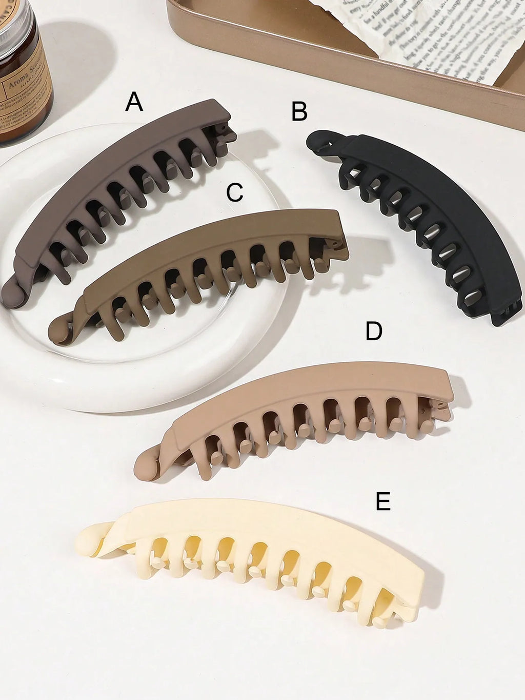 Large Banana Hair Clips – 5 Inch Non Slip Claw Accessories for Thick Hair