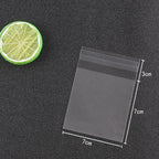 Matte Transparent Cellophane Bags – Self Sealing Pouches for Cookies and Jewelry