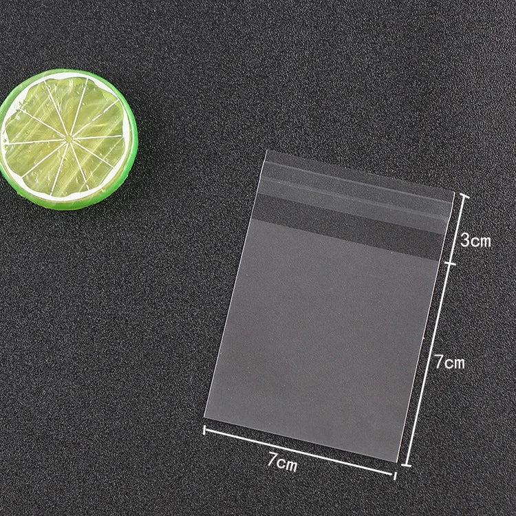 Matte Transparent Cellophane Bags – Self Sealing Pouches for Cookies and Jewelry