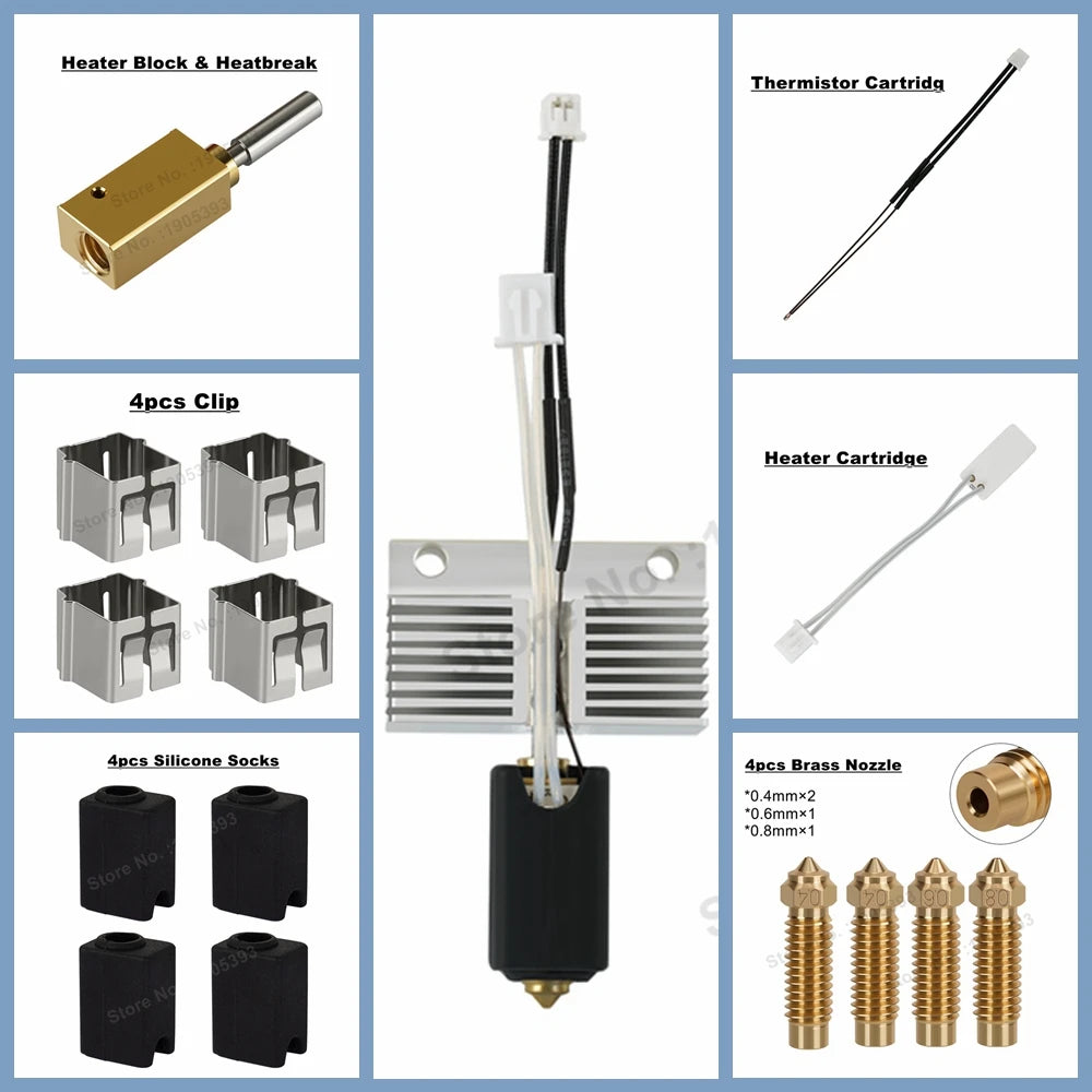 3D Printer Hotend Kit – 24V Extruder Head for Neptune 4 Plus and Max