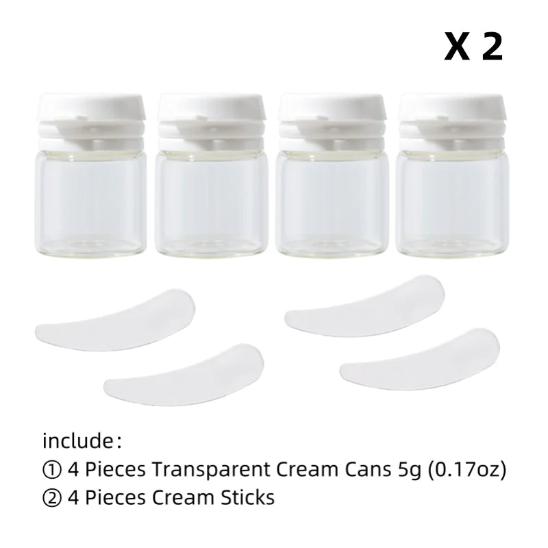 Refillable Glass Cosmetic Jars – Mini Travel Containers for Skincare Storage