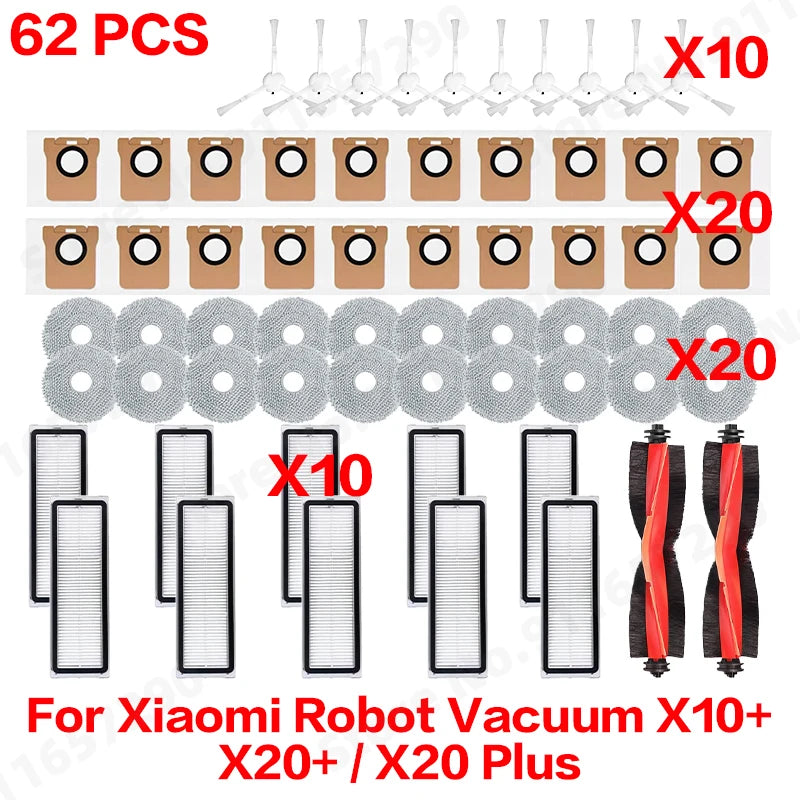Vacuum Replacement Parts – Brushes and Filters for Xiaomi Robot Cleaners