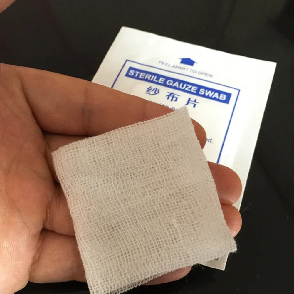 Sterile Cotton Gauze Pads – 8-Layer Medical Wound Dressing for First Aid
