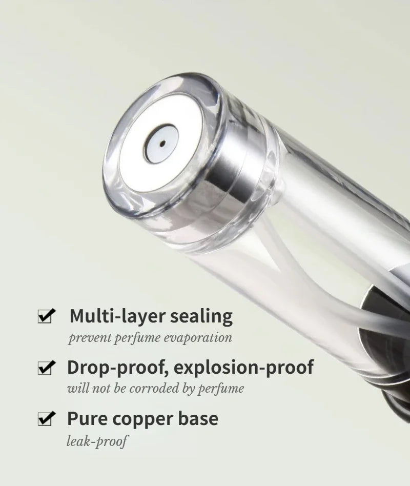 Refillable Aluminum Perfume Atomizer – Portable Spray Bottle for Travel