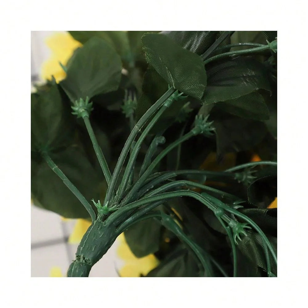 Artificial Silk Violet Hanging Plant – Faux Floral Decor for Home Garden