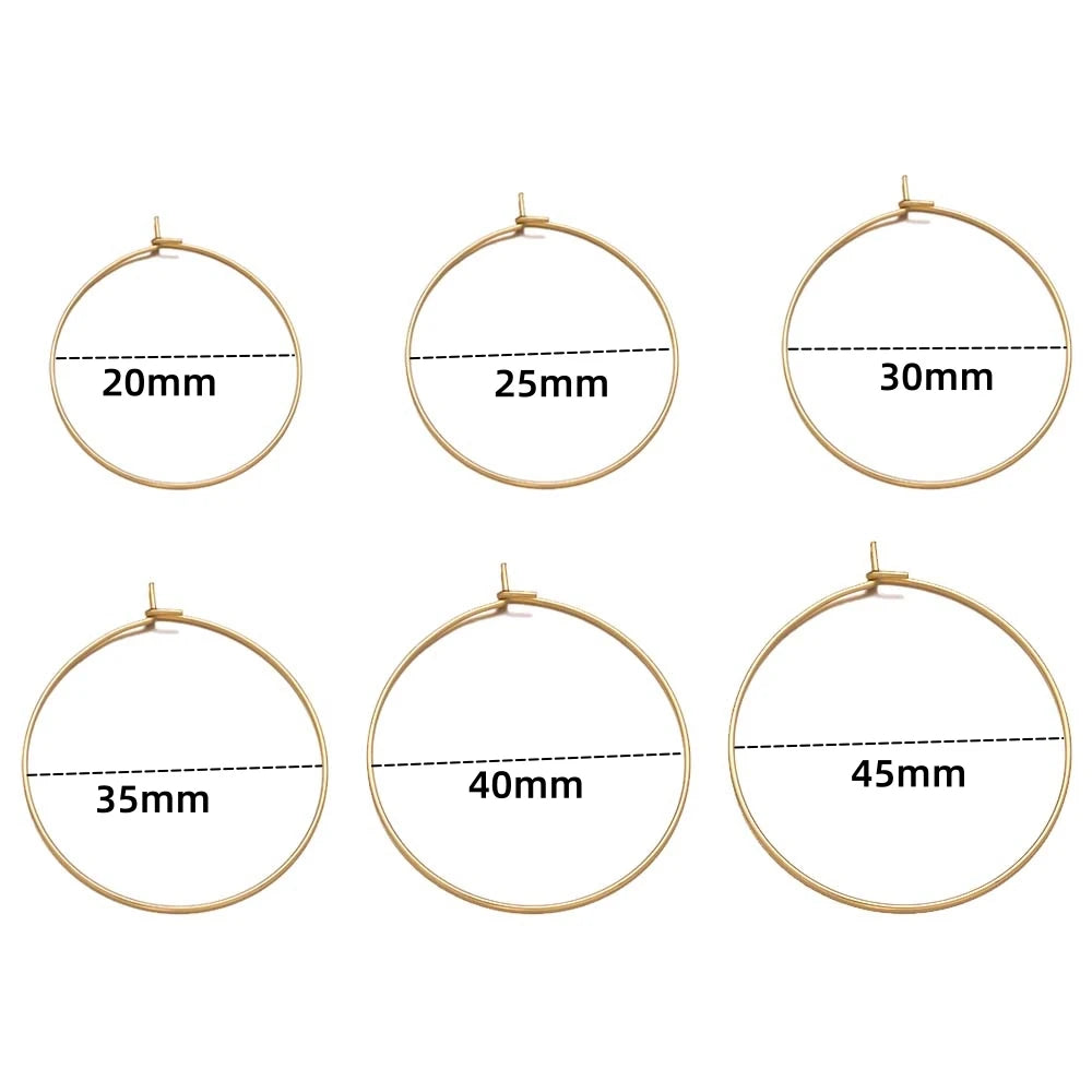 Surgical Stainless Steel Hoop Findings – Hypoallergenic DIY Jewelry Making