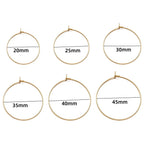 Stainless Steel Hoop Rings – Large Circle Charms for Jewelry Making Supplies