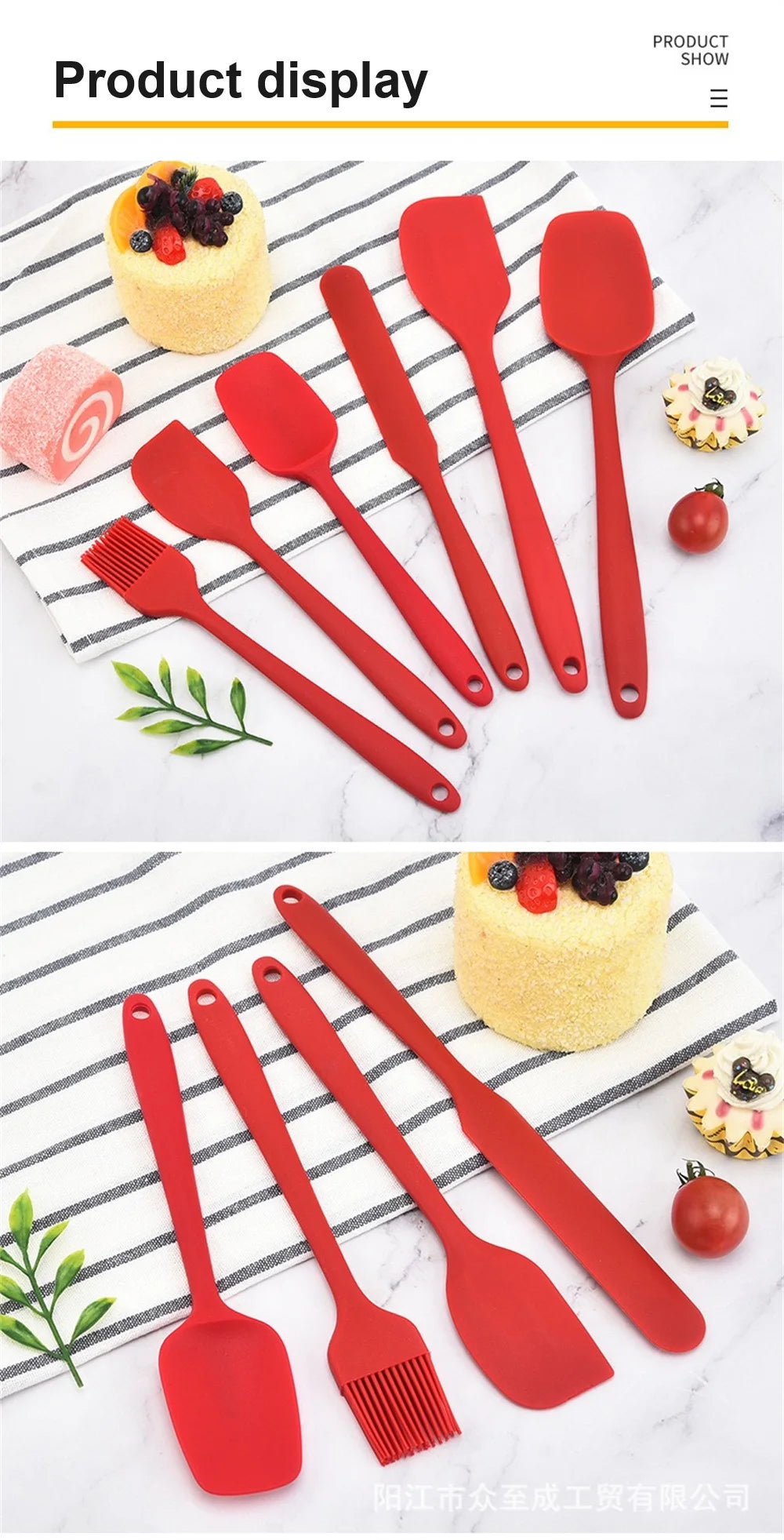 Silicone Spatula Set – Heat-Resistant Non-Stick Tools for Cooking and Baking