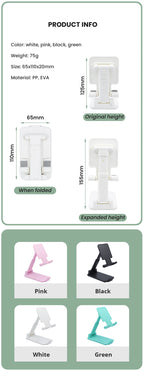 Adjustable Desktop Phone Stand – Ergonomic Mobile Holder for Office Desks