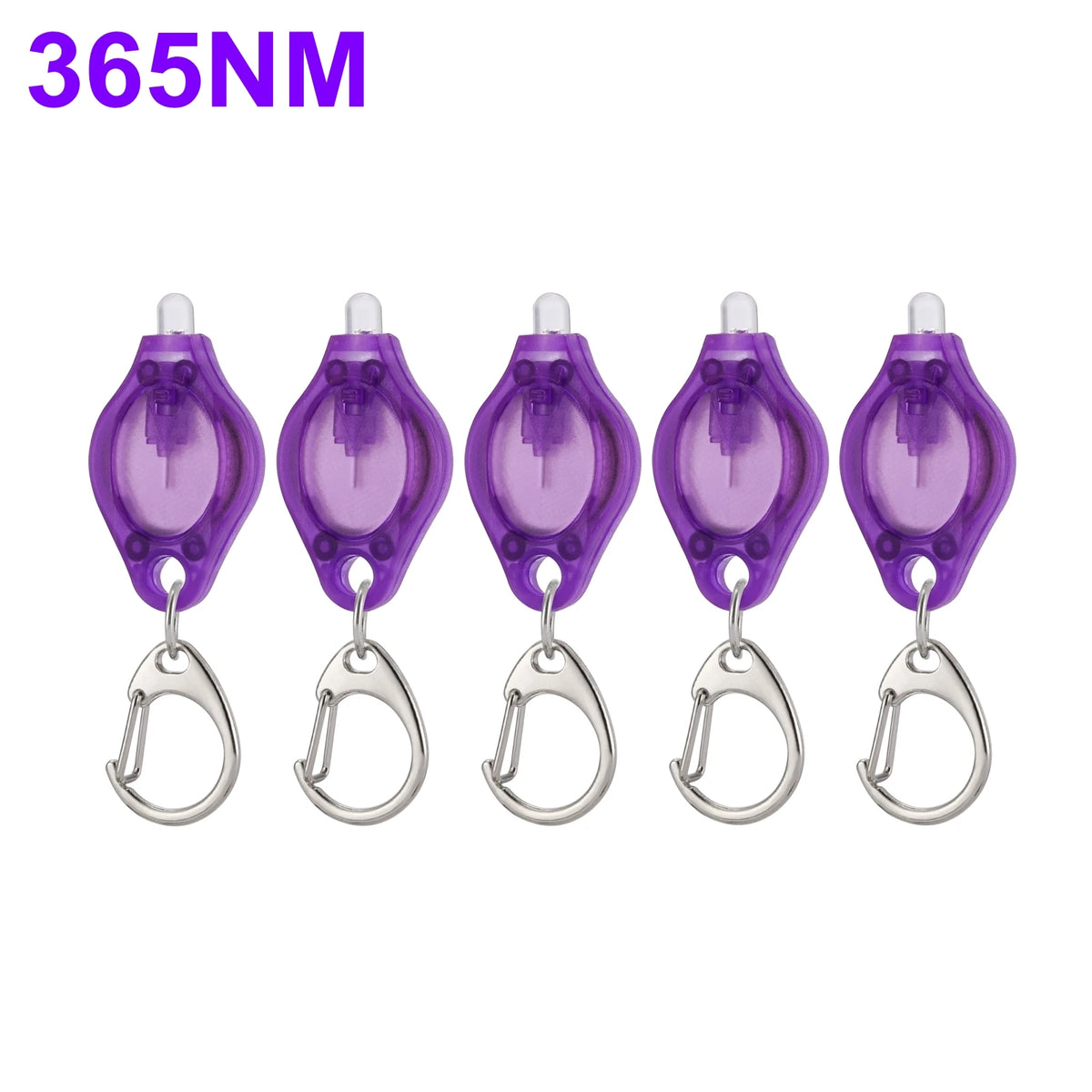 UV LED Keychain Flashlight – Dual 365/395nm Light for Stain and Ink Detection