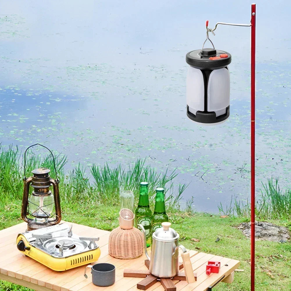 Rechargeable Solar LED Lantern – 1000LM Power Bank for Camping and Fishing