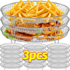 Stackable Air Fryer Rack – Stainless Steel Tray for Oven Cooking