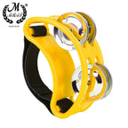 Foot Tambourine with Metal Jingles – Percussion Instrument for Drumming