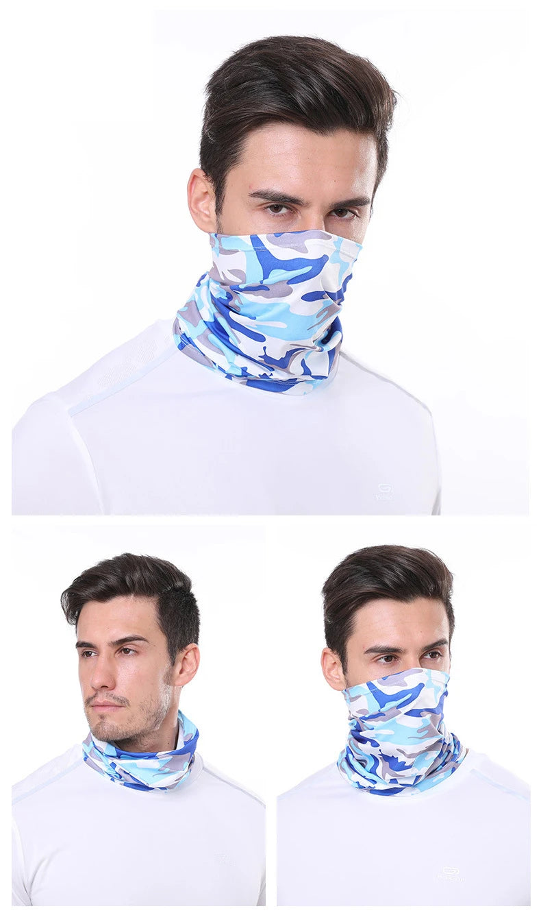 Ice Silk Neck Gaiter – Sun Protection for Motorcycle Riding and Sports