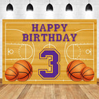 Basketball Stadium Photography Backdrop – Sport Theme for Kids Birthday Party
