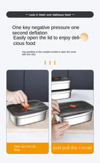 304 Stainless Steel Bento Box – Leak-Proof Food Container for Camping Lunch