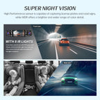 4-Lens 360 Dash Cam – HD WiFi GPS Car Recorder for 24h Parking Monitoring