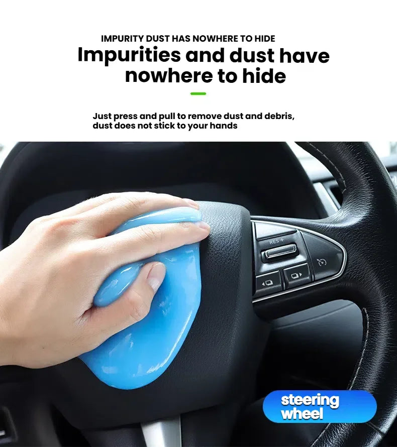Car Cleaning Gel – Dust Removal Slime for Automobile Air Vents and Keyboards