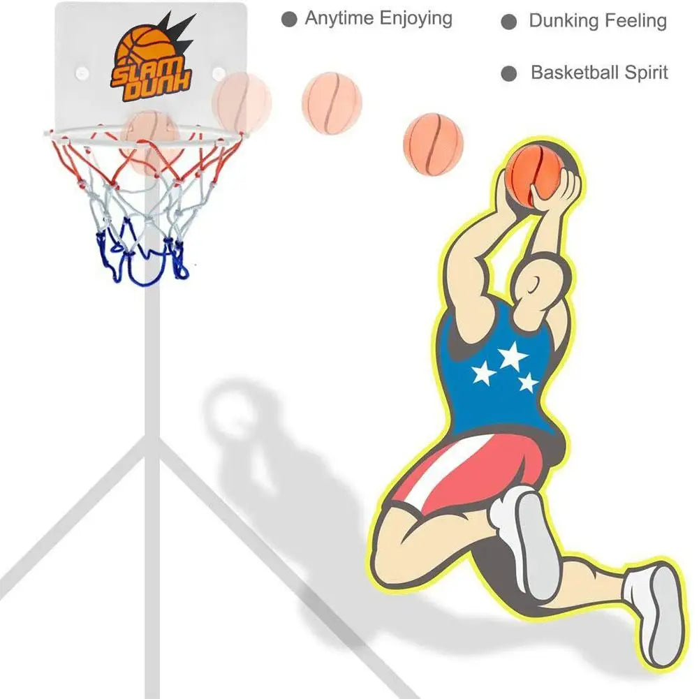 Mini Indoor Basketball Hoop – Wall Mount Backboard for Kids Bedroom Play