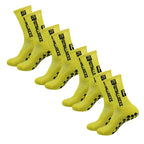 Anti-Slip Athletic Socks – Cotton Grip Crew for Soccer and Basketball