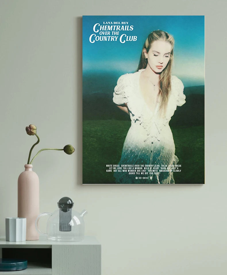 Lana Del Rey Music Album Canvas Poster – Aesthetic Wall Art for Home Decor