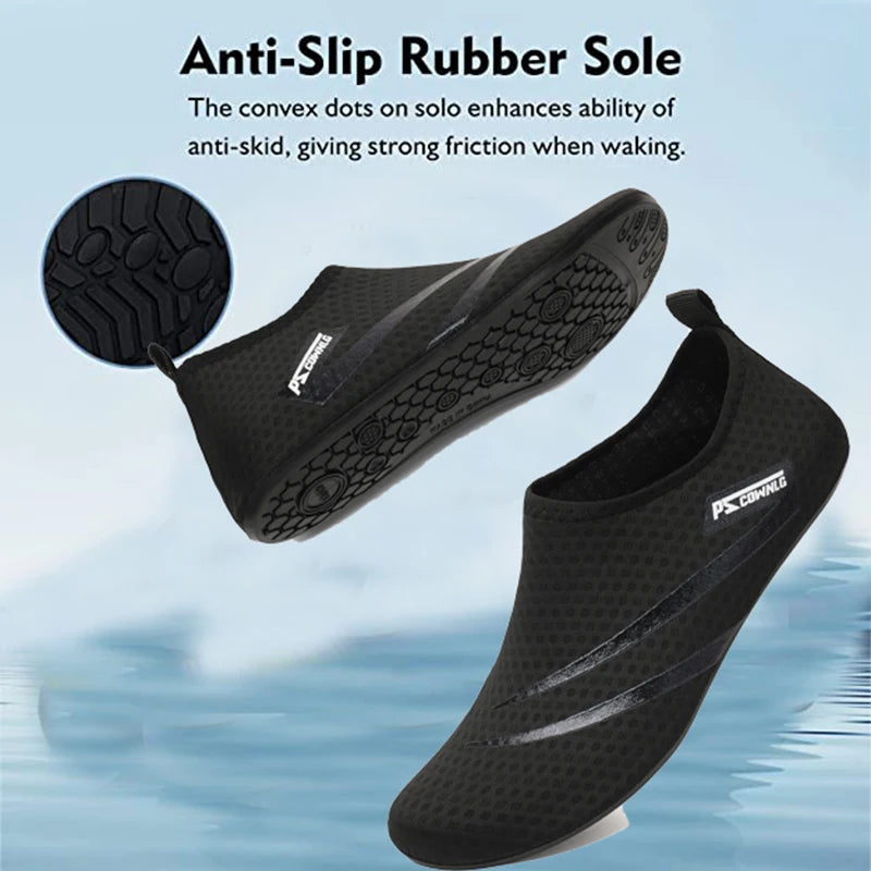 Non-Slip Aqua Water Socks – Quick-Dry Beach Shoes for Swimming and Diving