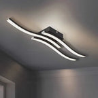 Modern LED Wave Ceiling Light – Minimalist Fixture for Living Room Bedroom