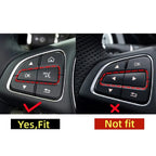 Steering Wheel Button Trim – Decorative Stickers for Mercedes Benz Interior