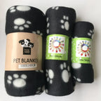 Reversible Fleece Pet Blanket – Comfortable Mat for Large Dogs