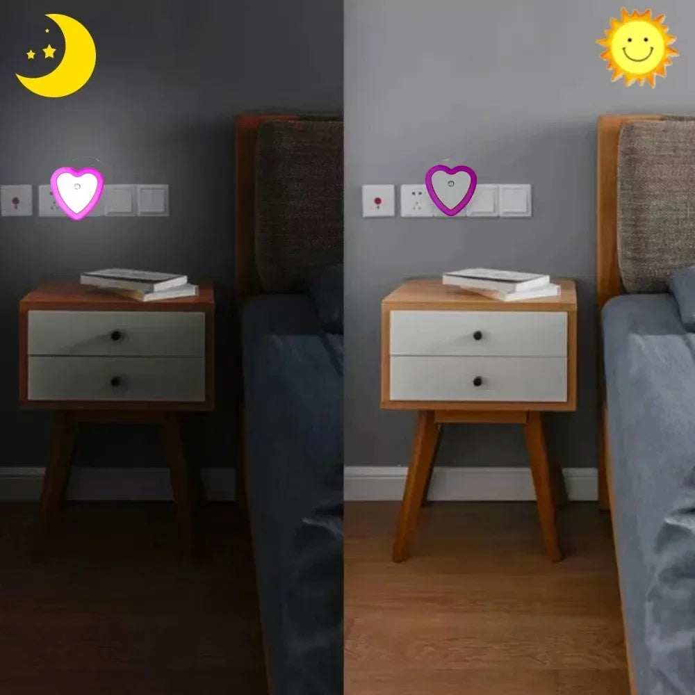 LED Auto Sensor Night Light – Energy Saving Plug-in Lamp for Kids Bedroom