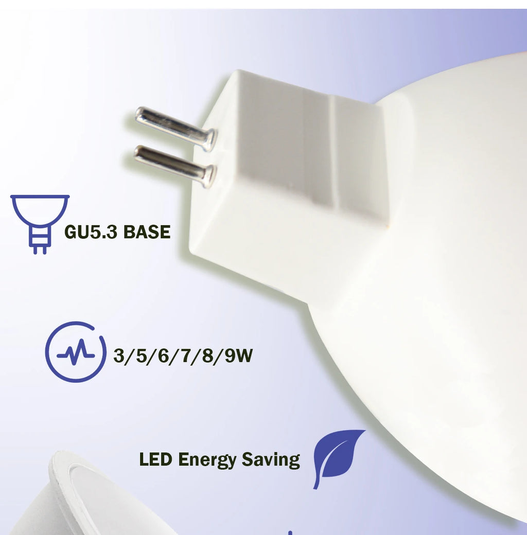 MR16 LED Spotlight Bulb – 6W GU5.3 Energy Efficient Lamp for Home Lighting