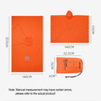 3-in-1 Waterproof Rain Poncho – Hooded Rainwear for Camping and Hiking