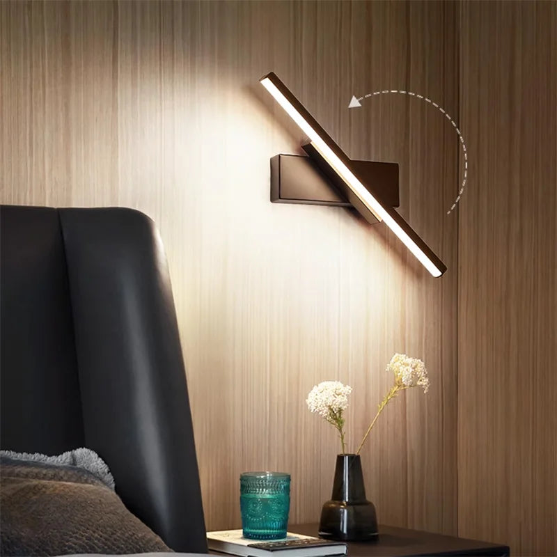 Rotatable LED Wall Sconce – Adjustable Mirror Lighting for Bathroom and Bedroom