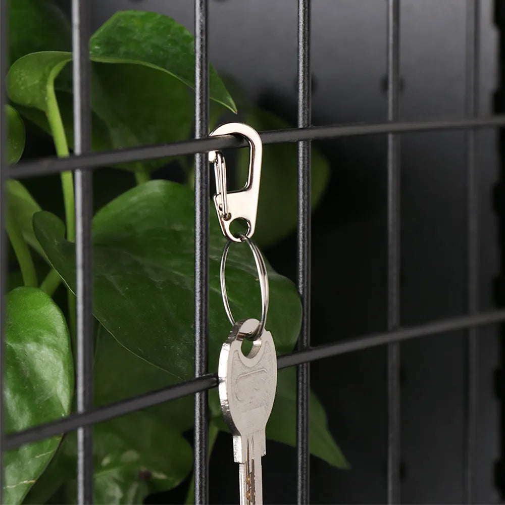 Mini Aluminium D-Ring Carabiner – Spring Clip for Outdoor Camping EDC Gear