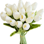 Real Touch Artificial Tulip Flowers – Decorative Floral Bouquet for Wedding Home