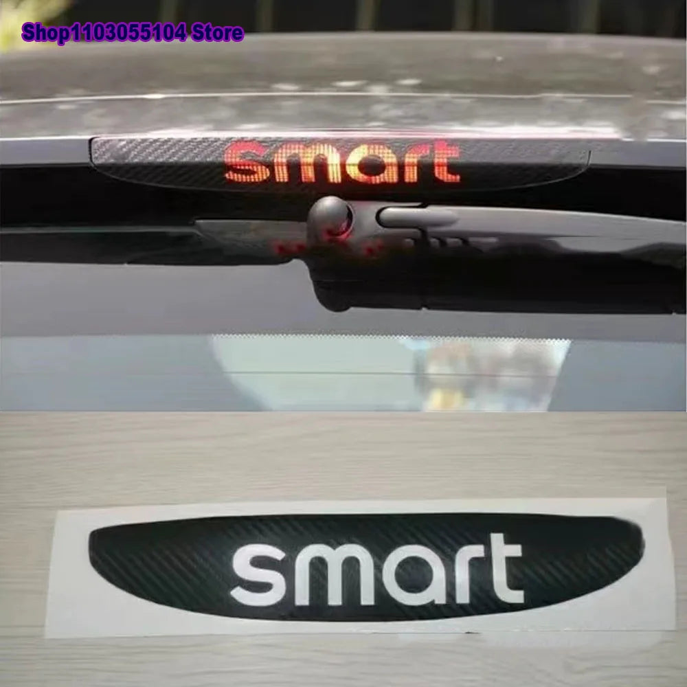 Carbon Fiber Brake Light Decal – Decorative Overlay for Smart Fortwo Forfour