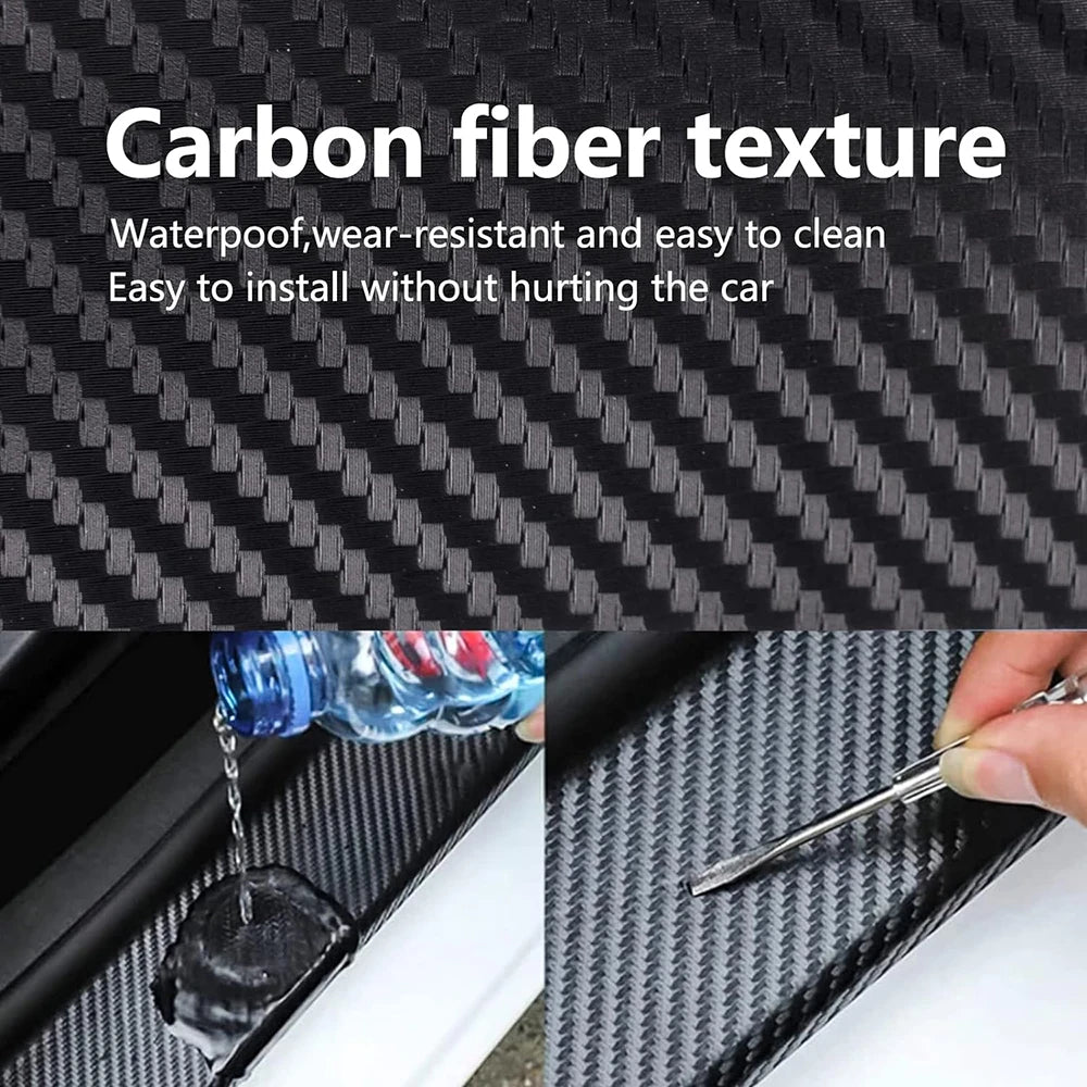Nano Carbon Fiber Edge Guard – Universal Car Door Anti-Scratch Protection Strip