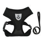Adjustable Mesh Cat and Dog Harness with Leash – Breathable for Small Pets