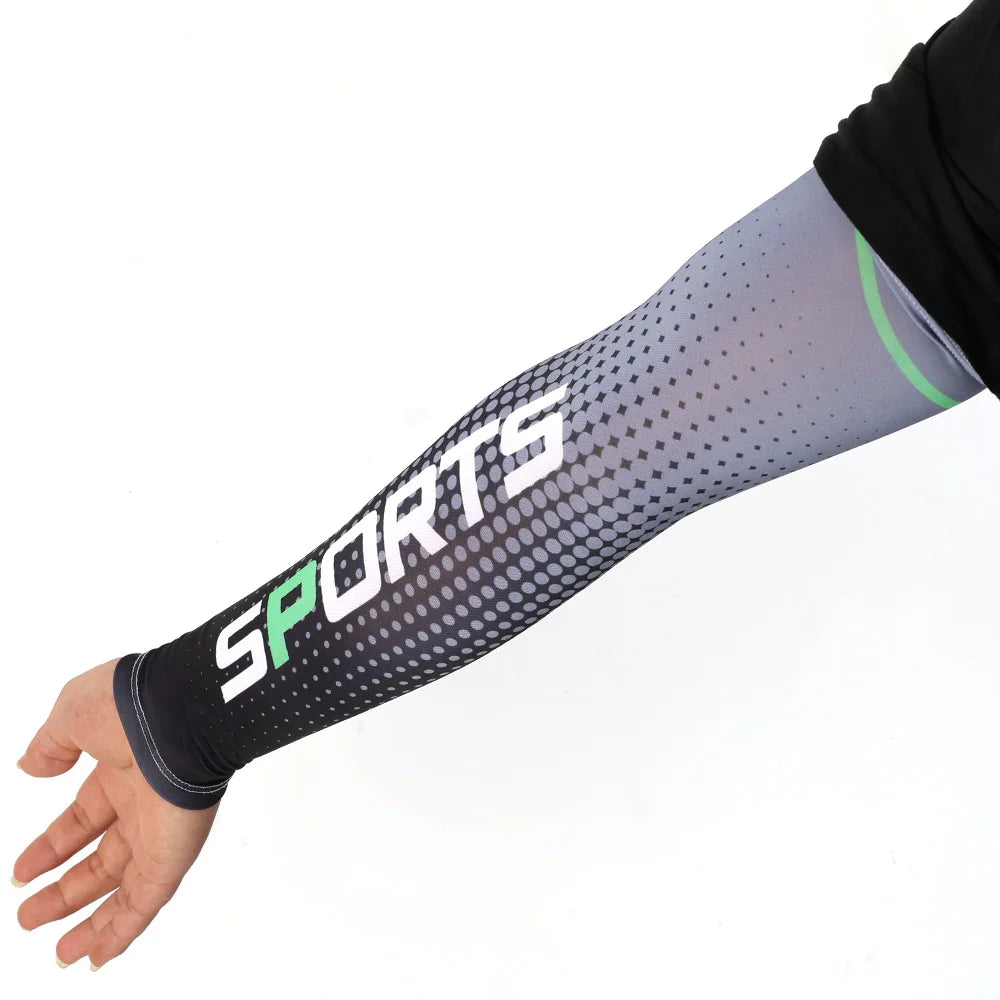 Ice Silk Arm Sleeves – UV Protection for Outdoor Cycling and Sports