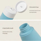 Refillable 60ml Squeeze Tubes – Soft Silicone Containers for Travel Toiletries