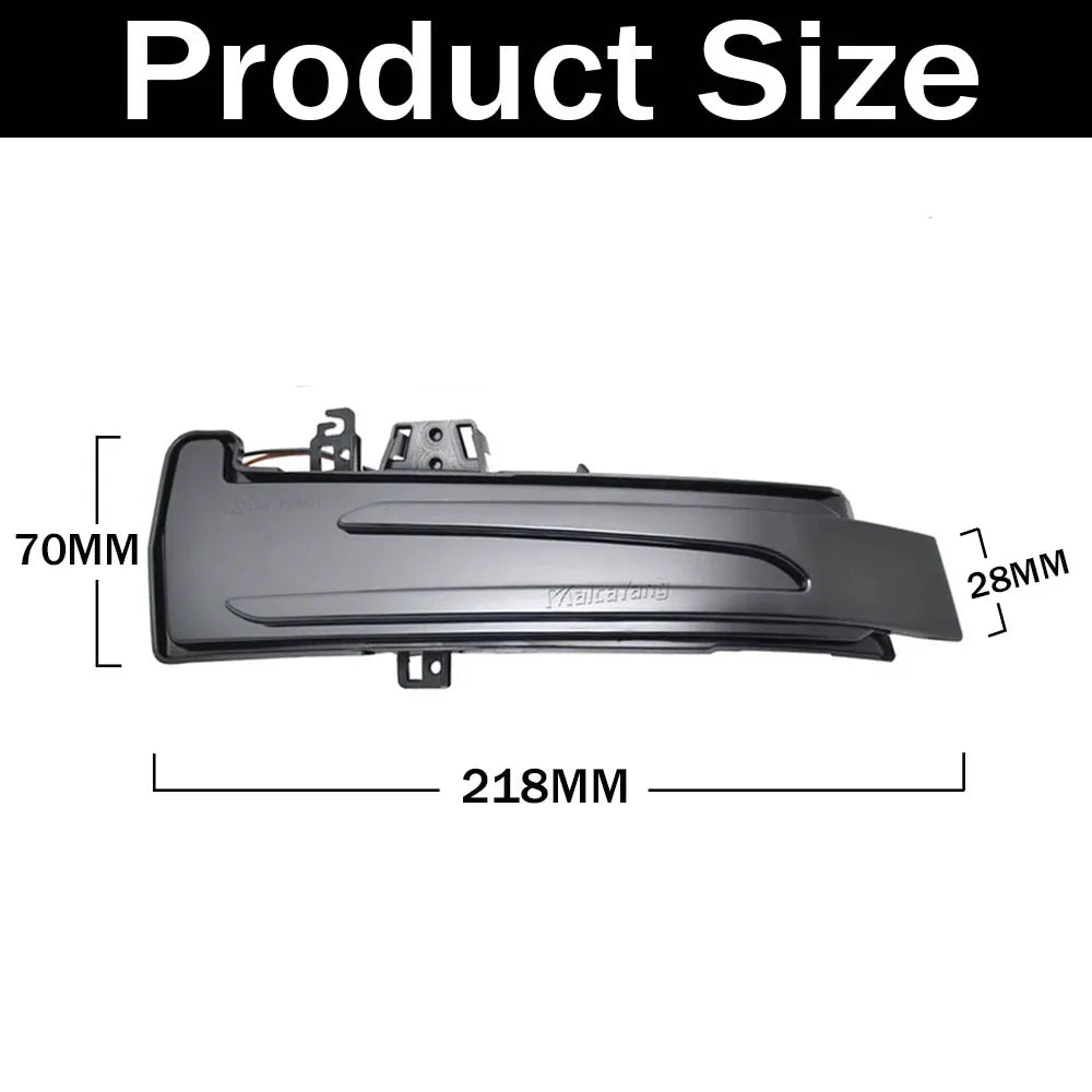Dynamic LED Side Mirror Indicators – Sequential Turn Signals for Mercedes Benz