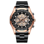 Stainless Steel Quartz Watch – Waterproof Luminous Calendar for Business Men