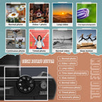 4K Digital Camera – 64MP Vlogging Compact with Flip Screen for Photography