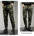 Mens Cotton Camouflage Cargo Pants – Outdoor Trousers for Hiking Workwear