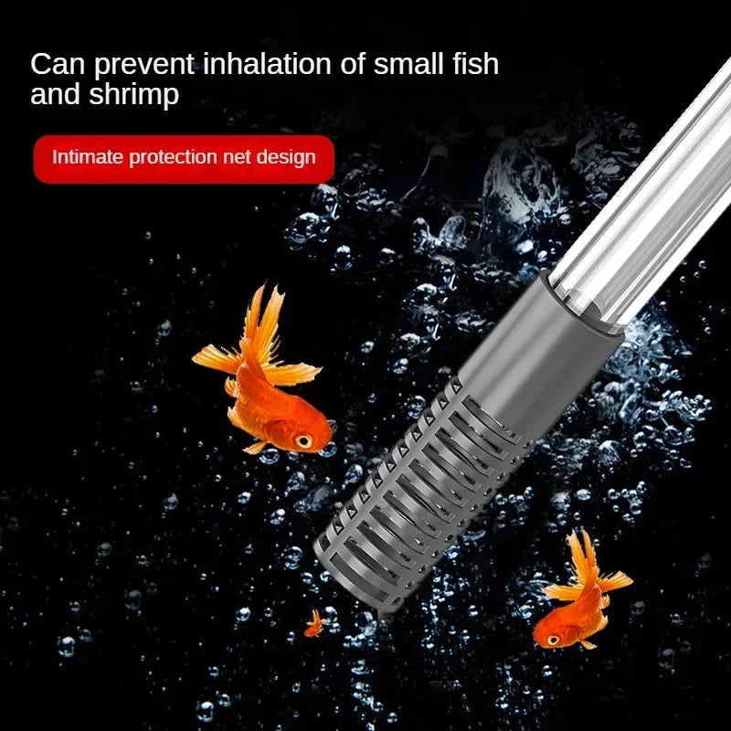 Aquarium Gravel Vacuum Cleaner – Manual Siphon Pump for Fish Tank Maintenance