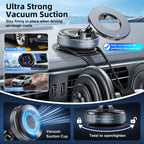 Magnetic Car Phone Holder – 360° Rotatable Suction Mount for Navigation