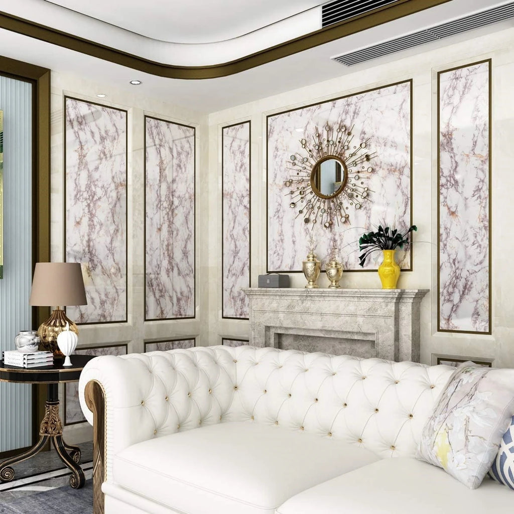 Self-Adhesive High Gloss PVC Wallpaper – Waterproof Film for Furniture Decor