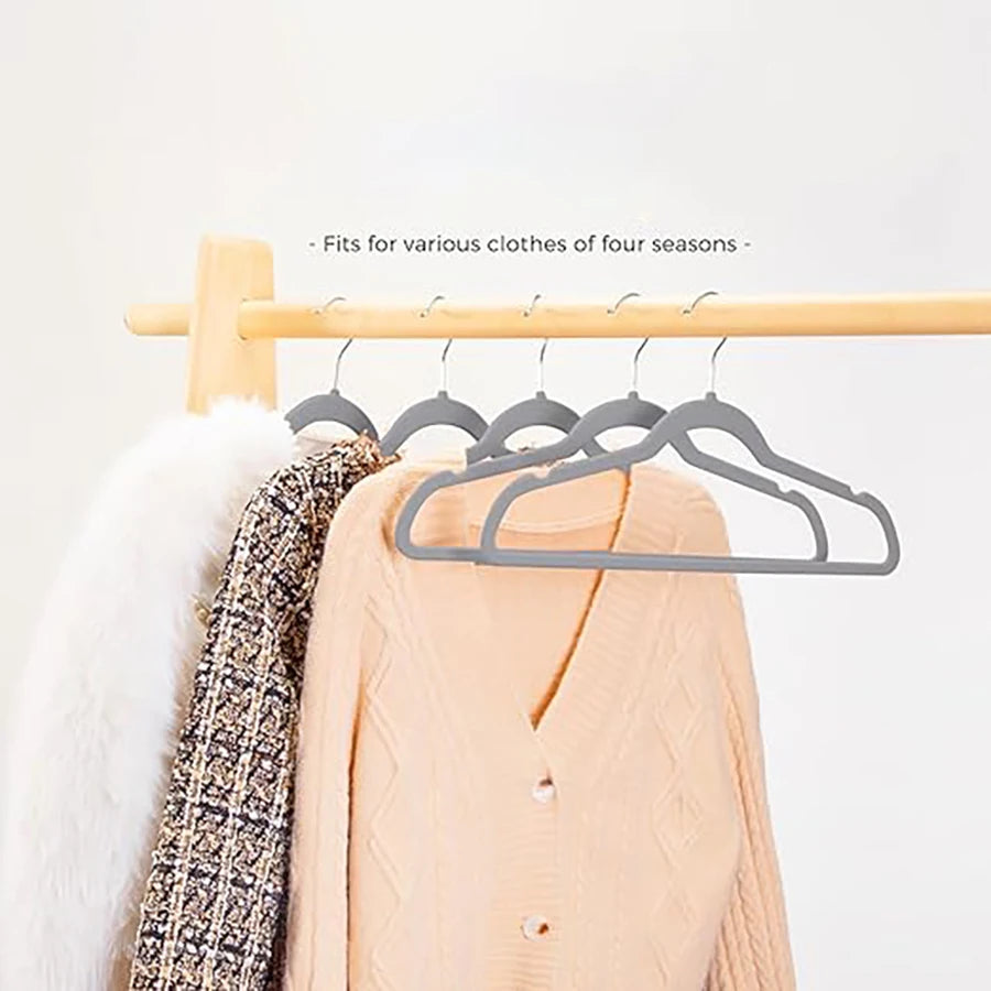 Velvet Non-Slip Hangers – Heavy Duty Space Saving Garment Hangers for Closets